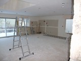 mud work for a flat ceiling